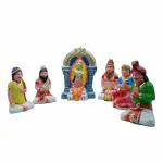 Puja N Pujari Meenakshi Birth Set of 6 Golu Dolls Set - Kolu Bommai Bommalu Set for Dussera / Navaratri