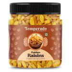 TEMPERADO Premium Seedless Golden Raisins 250g x 2 (500gms) JAR PACK | Amazing Quality Green Kishmish | Nutritious Dried Grapes | Rich in Iron & Vitamin B | Healthy Sweet Treats