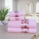 Rangoli Victoria 100% Cotton Bath Towel 450 GSM Set of 4 (2 Bath Towel & 2 Hand Towel Combo) | Hand & Bath Towels for Men & Women Super Absorbent, Quick Dry & Ultra Soft Bathing Towel