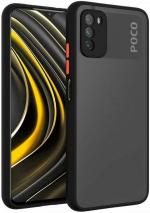 Hot Selling Back Cover for Poco M3 Back Case Full Camera Protection Smoke Matte Finish Back Cover | Camera Bump Protector | Pack of: 1