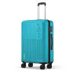 Safari Astra 8 Wheels 66 Cms Medium Check-in Trolley Bag Hard Case Polycarbonate 360 Degree Wheeling System Luggage, Trolley Bags for Travel, Suitcase for Travel, Cyan