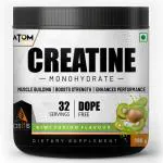 AS-IT-IS ATOM Creatine Monohydrate 100g 32 Servings | Dope Free | Enhances Performance | Promotes Muscle Gains | Kiwi Fusion Flavour