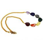 JAYA VISION ENTERPRISES Gemstone Tumble 7 Chakra Chain Necklace