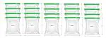 PAYSAR Pack of 20 Ziplock Pouch Veg Bag, Ziplock Bag For Storage, Freezer RE-USABLE Zipper Bags, Ziplock Plastic Bags For Fridge Food Storage, Zip lock bags Medium Size 9