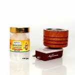 Signamio Wooden Kapur dani with 100gm Bhimseni Electrical Machine/kapoordani/Incense/Wooden -2pcs