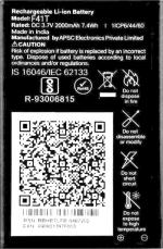 Rizon Mobile Battery for KEYPAD LYF JIO Phone / JioPhone2 / F120B / F90 / LF-2403N (2000mAh)