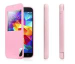 Usams Pink Leather Flip Cover Case For Samsung Galaxy S5