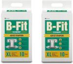 B-Fit Tape Diapers - 20 Pieces, Xl (Pack Of 2)