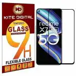 Kite Digital Realme X7 Max (5G) (Black) Tempered Glass Screen Protector with Edge to Edge Coverage and Easy Installation Kit (Pack of 3)