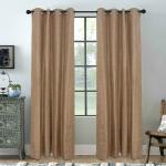 Jvin Fab Brown Jute Curtain