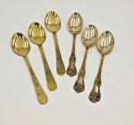 SHLINCO Brass Serving Spoon Set (Pack of 6)