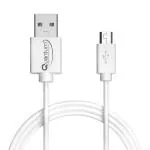 Quantum S2 1 m Micro USB Cable (Compatible with Mobile, White