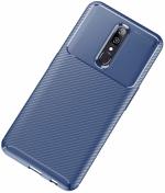 KWINE CASE Vivo V17 Pro Blue Rubber Back Cover