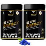 WellsPro Blue Raspberry Revive Energy Instant Energy Sports Drink Powder 1 kg (Pack of 2)