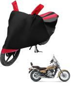 Auto Hub Bike Cover for Bajaj Avenger 220 Cruise , Dustproof UV Protection water resistant Custom Fit Cover-(Black-Red)