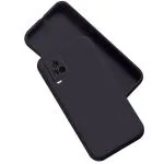 A rtistque Liquid TPU Silicone Matte Shockproof Flexible with Camera Protection Back Cover Case for IQOO 7 Legend 5G - Black