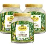 Dhampur Green Organic Desi Khand Khandsari 800g Jar, Pack of 3, Desi Natural Khand, Sulphurless, Chemical Free & Semi Crystal Sugar