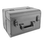 Clarabae Makeup Vanity Box for Women Professional Vanity Case With Mechanical Lock Multipurpose Travel Makeup Cosmetic Vanity Box Organizer For Makeup Artist (Mat Black)