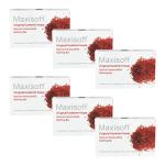 Maxisoft Original Kashmiri Kesar Bathing bar (75 gm - Pack Of 6)| With Kashmiri Kesar, Shea Butter, Aloe Vera, Cocoa Butter, Coconut Oil & Glycerine |Paraben & Sulphate Free (75 gm - Pack Of 6)