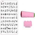 Royalkart Nail Art Stamping Kit For Women Tip Guides For Nails Nail Stamper For Nailart