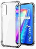 Hot Selling Back Cover for Realme 7 |Transparent | Grip Case | Silicon | Pack of: 1
