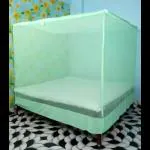 EMBOSSED Mosquito Net for Bed Heavy Quality HDPE NET King Size Queen Size Premium Machardani I Strong and Durable I Protection for Baby Insect Protection Net (Light Green, 7 x 8)