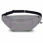 Handcuffs Men's Women's Waist Pouch Bum Bag Multi Purpose Fanny Pack for Sports Running Hiking Travel (Mid Grey)