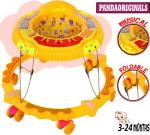 Pandaoriginals Musical Activity Walker (Orange)