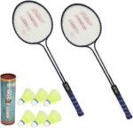 Buy Br Diamond Multicolor Nylon Badmintion Racket With Cock (Set Of 8 ...