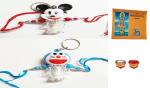 Kavim Kids Rakhi (Doremon and Chota Bheem Kids Light rakhi with one pocket Vishnu Srotra)