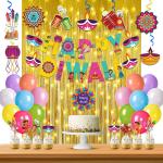 Festiko Multicolor Cardboard Diwali Theme Party Decoration Combo, Diwali Themes Party Favors (Set Of 1)