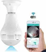 AVOIHS DBulb OU30 Wireless Security Camera with Full HD Wi-Fi Bulb 64GB Sup Portablee (Black)