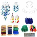 DULI Do It Yourself (DIY) Dreamcatcher Kit for Make Your Own Dreamcatcher DIY Kit (Large Blue-Green)