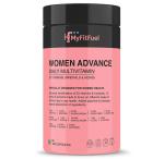 MyFitFuel Women Advance Daily Multivitamin (39 Herbs, Vitamins & Minerals) For Skin, Hair & Nails, Bones, Strength, Immunity, Focus, Antioxidants & more (180 Tablets)
