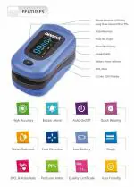 Newnik Fingertip Pulse Oximeter with Audio - PX701 (ROYAL BLUE)
