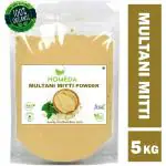 Homeda Multani Mitti Powder Organic (5000g) for Face Pack | Fullers Earth, Bentonite Clay Stone