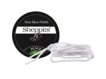 Sheppits Premium Shoe Polish (Black) & Sports Shoes Laces (White) Combo | Shoe Care Kit