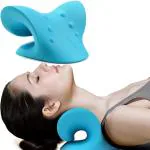AJRO DEAL Neck Stretcher Chiropractic Traction Cervical Neck Support for Neck & Shoulder TMJ Pain