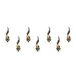 Comet Busters Black With Golden Beads Bindi For Women
