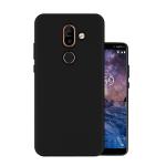 Shagya Nokia 7 Plus Black Silicon Back Cover Case (Set Of 2)