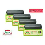 PEARL LUXURY Garbage Bags Medium 120 Pcs | 30 Pcs x Pack of 4 Rolls | 19 x 21 Inch | Dustbin Bags/Trash Bags/Dustbin Covers for Wet and Dry Waste