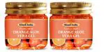 Premium Khadi Orange Aloevera Gel For Face & Hair (200Gm) - Set Of 2