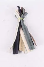 HIRDAY Imported LFC YKK Zippers 8 inch Mixed Color Pack of 20 pcs