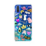 Emble Label BAT GIRL STICKER Soft Silicone Case For Vivo Y11 ( TPU | Soft , Vivo Y11 | Multicolor )