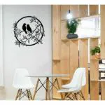 LaxzorInc IRON LASER CUT WALL ART TREE BRANCH WITH BIRD