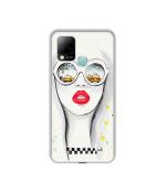 Casotec Girl Design Printed Silicon Soft TPU Back Case Cover for Infinix Hot 10s