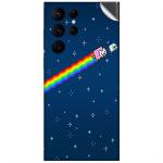 GADGETSWRAP Printed Vinyl Skin Sticker for Samsung Galaxy S22 Ultra - Nyan Cat