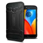 KAPAVER Moto E4 Plus, Moto E Plus 4Th Generation, Moto E4+, Motorola E4 Plus Black TPU Shock Absorbent Back Cover 21.0 x 11.0 x 0.76 cm