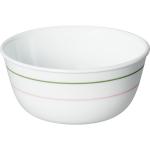 CORELLE Livingware Double Ring Green 355 ml Soup Bowl Pack Of 6 Glass Soup Bowl (Multicolor, Pack of 6)