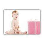 Pnf Glass Paper Cute Baby Girl Boy Children Wall Poster-898, 12 X 18 Inch